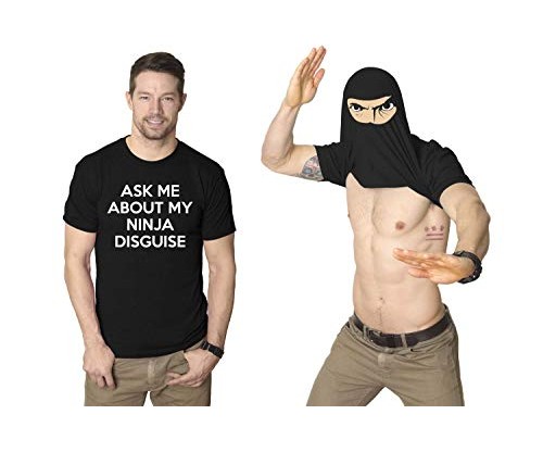 Men’s Ask Me About My Ninja Disguise Flip T-Shirt