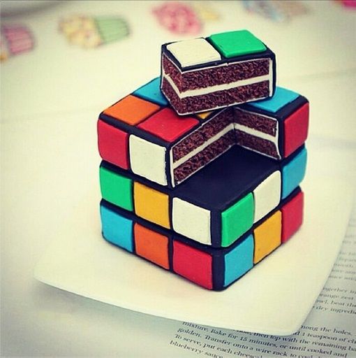 Rubik’s Cube Groom’s Cake