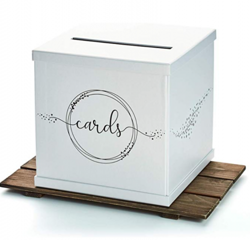 Hayley Cherie - Silvery White Gift Card Box