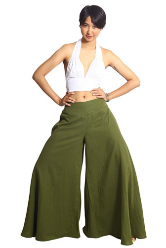 Tropic Bliss Women's Wide Leg Organic Cotton Palazzo Pants