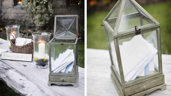 Wedding card box ideas Rustic Lantern