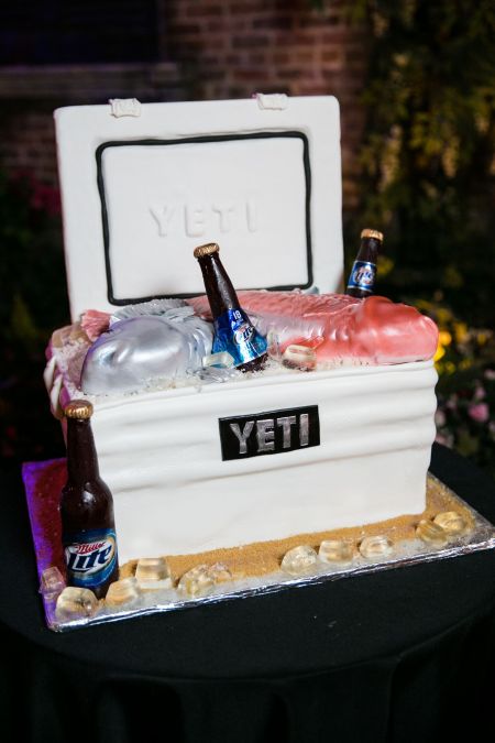 Yeti cooler cake