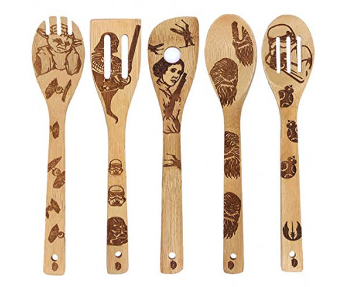 Star Wars Burned Wooden Spoons