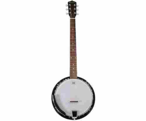 6 String Banjo Guitar with Closed Back Resonator and 24 Brackets