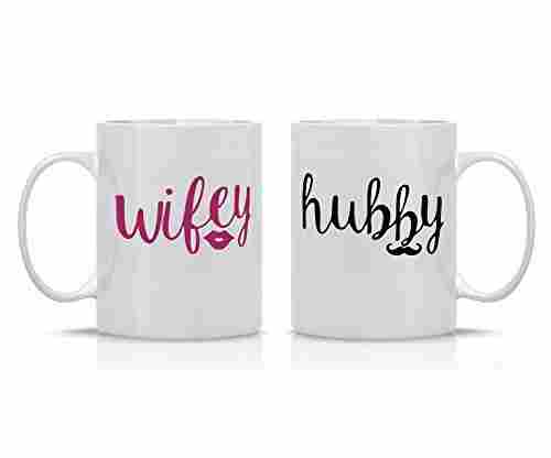 Wifey and Hubby Couple Mug