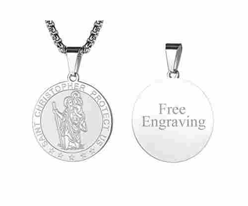 FaithHeart Saint Christopher Necklace – Customize Available