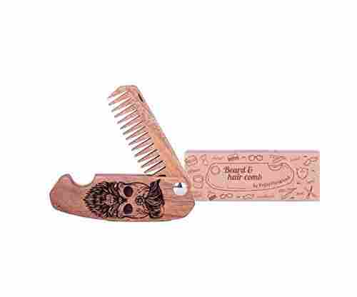 Personalized Wood Beard Comb for Men