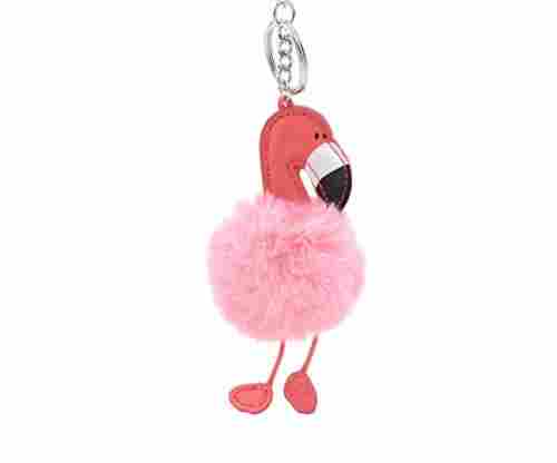 Fashion Flamingo Keychain Plush Doll Pendant
