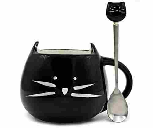Cat Mug and Spoon