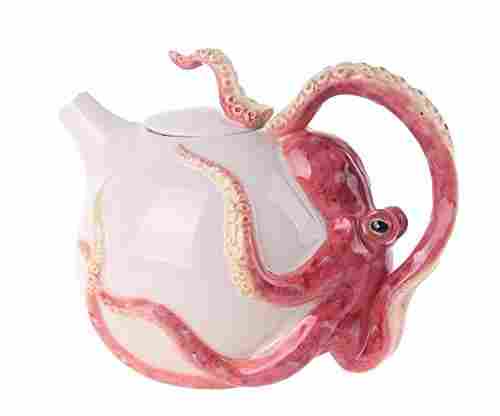 Blue Sky Ceramic Circular Octopus Teapot