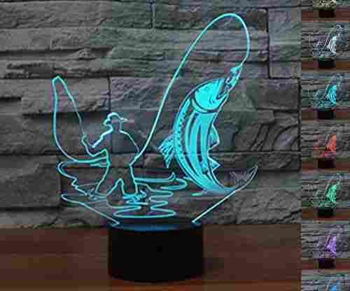 LED Night Light 3D Illusion Bedside Table Lamp in 7 Colors