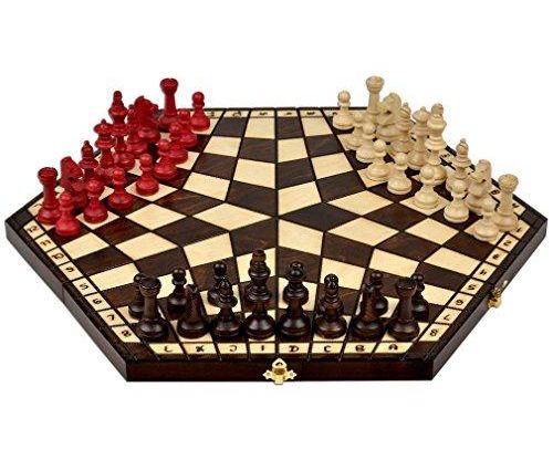 Wooden Three Player Chess