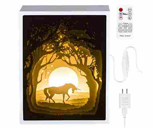 Papercut Light Boxes, Night Light Lamp of Creative Light Paintings