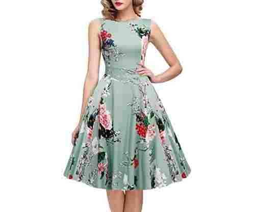 OWIN Women’s Vintage Floral Cocktail Dress