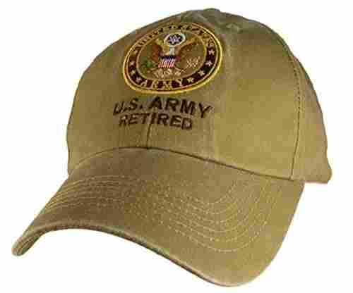 US Army Retired Cap in Khaki
