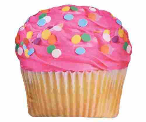 Pink Icing Cupcake Accent Pillow