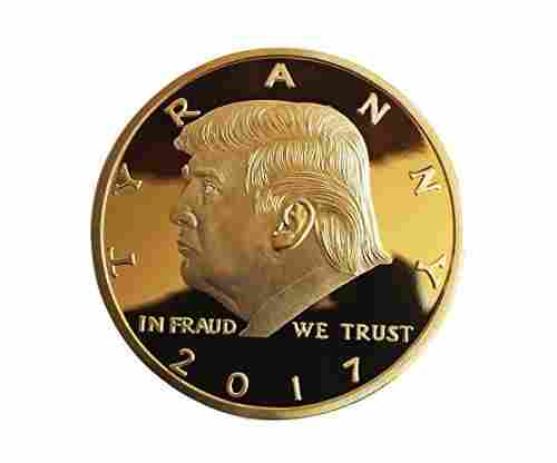 Presidential EGO Donald Trump 24k Gold Plated Coin