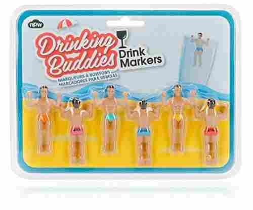 NPW Drinking Buddies Cocktail/Wine Glass Markers