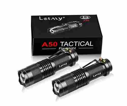 Letmy Package of 2 LED Tactical Flashlights