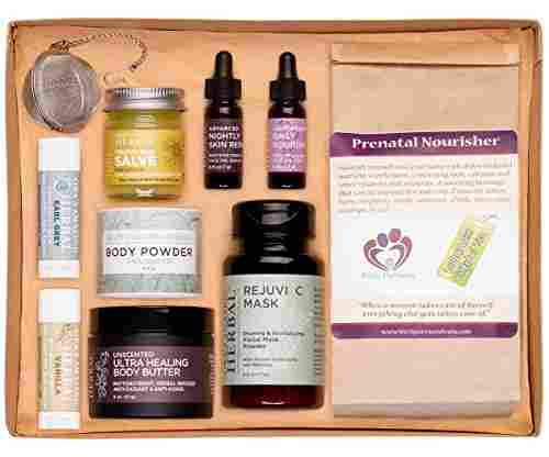 Naturally Beautiful Pregnancy Gift Set – Apothecary Skin Care for Mom To Be