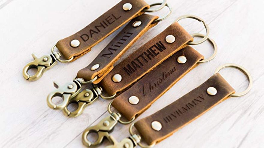 Create a Monogrammed Leather Key Ring: Quick Tutorial!