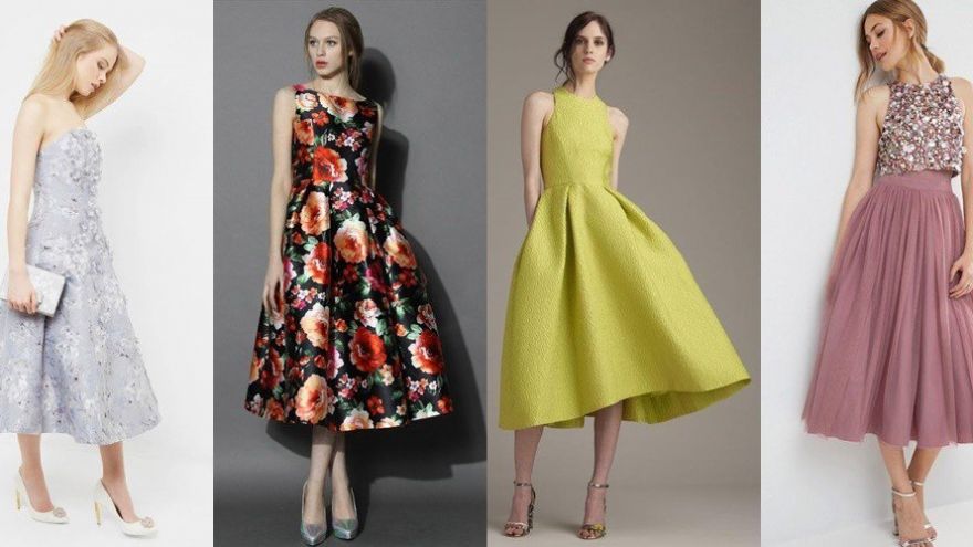 fall tea length dresses