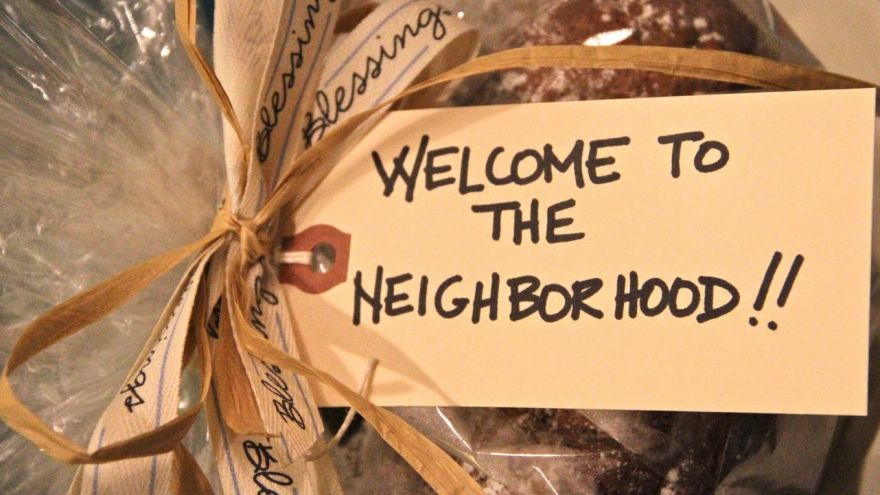 POP ON OVER, Welcome to the Neighborhood, New Neighbors, Welcome, Welcome  New Neighbors, Neighborhood, New Neighbor Gift, Neighbor Gift - Etsy